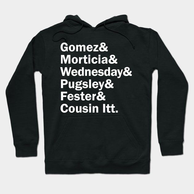 Funny Names x The Addams Family Hoodie by muckychris